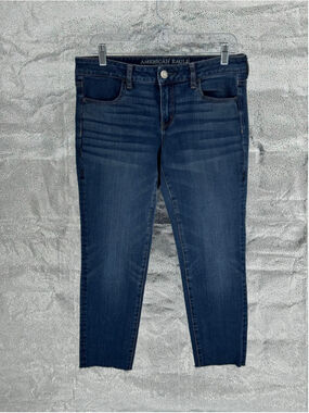 Women's American Eagle Blue Ankle Jeans Size 10